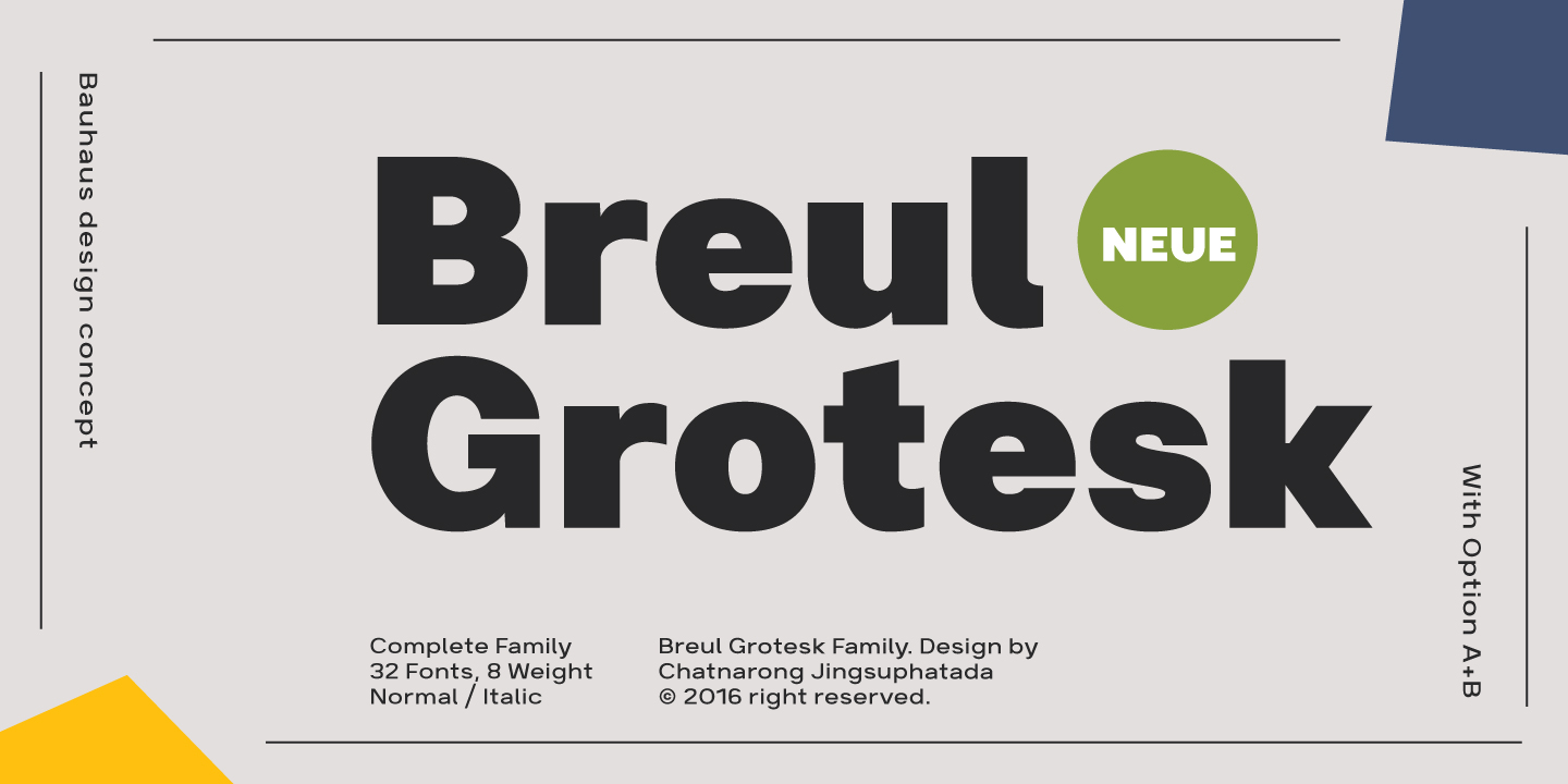 Пример шрифта Breul Grotesk #1